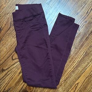 Burgundy Skinny Pants